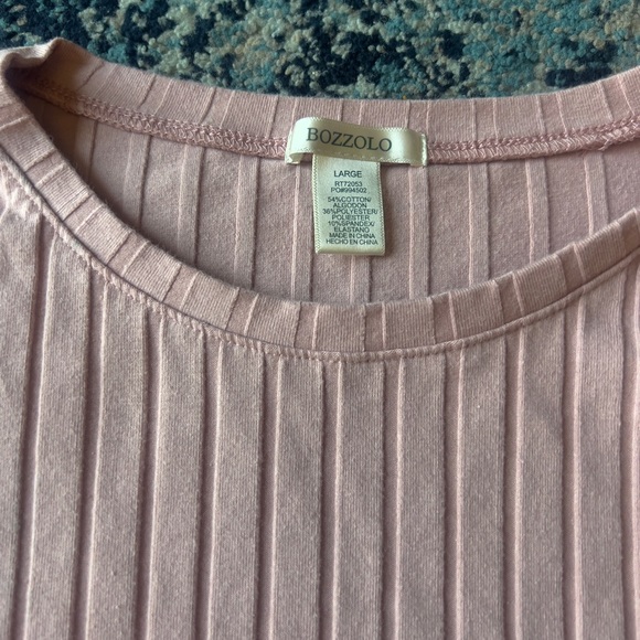 Women’s Pink Cropped Top Size Large - Picture 2 of 4